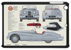 Jaguar XK140 Roadster (disc wheels) 1954-57 Small Tablet Covers